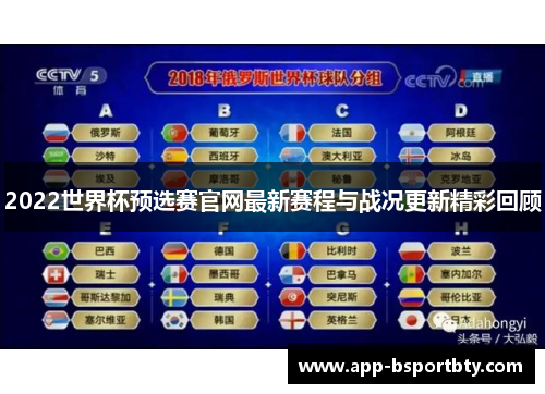 2022世界杯预选赛官网最新赛程与战况更新精彩回顾