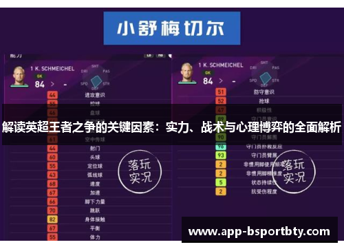 解读英超王者之争的关键因素:实力、战术与心理博弈的全面解析 解读英超王者之争的关键因素:实力、战术与心理博弈的全面解析
