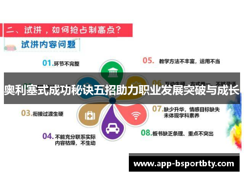 奥利塞式成功秘诀五招助力职业发展突破与成长