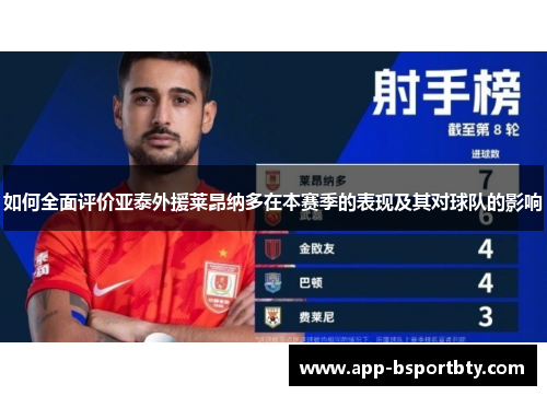如何全面评价亚泰外援莱昂纳多在本赛季的表现及其对球队的影响 如何全面评价亚泰外援莱昂纳多在本赛季的表现及其对球队的影响