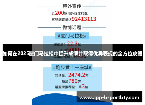 如何在2025厦门马拉松中提升成绩并取得优异表现的全方位攻略 如何在2025厦门马拉松中提升成绩并取得优异表现的全方位攻略