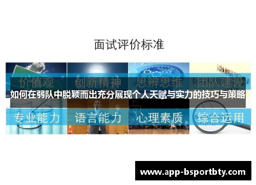 如何在弱队中脱颖而出充分展现个人天赋与实力的技巧与策略